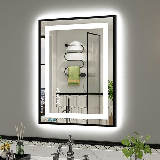 24x32 Inch LED Bathroom Mirror by Briivuemodernmirrors