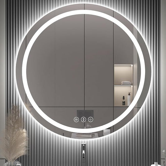 42" x 42" LED Bathroom Mirror by Lmsedf