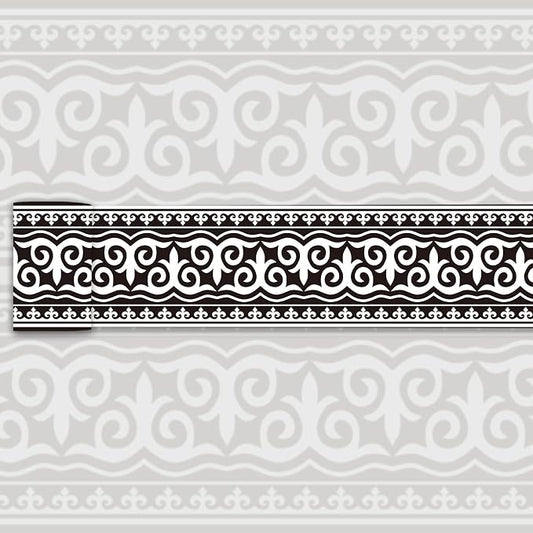 Wallpaper Border Trim Peel and Stick Vintage Black and White Boarders Self by WEISENI