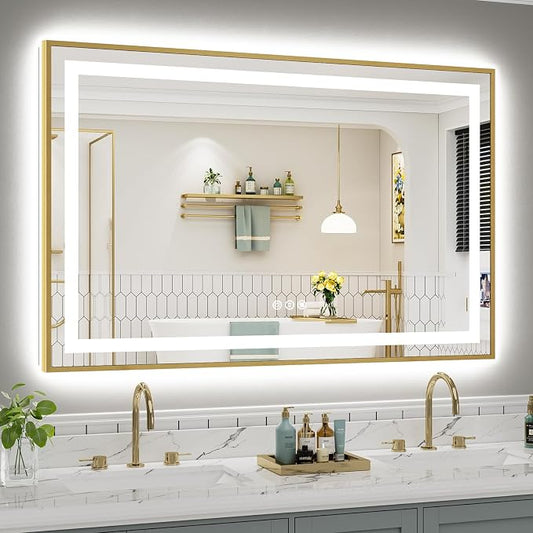 55x36 Inch LED Bathroom Mirror by Briivuemodernmirrors