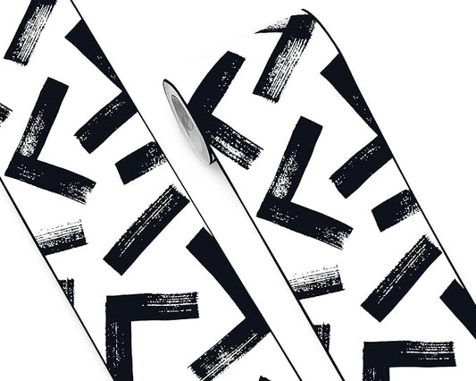 FLFK Black and White Design Wallpaper Border by FLFK