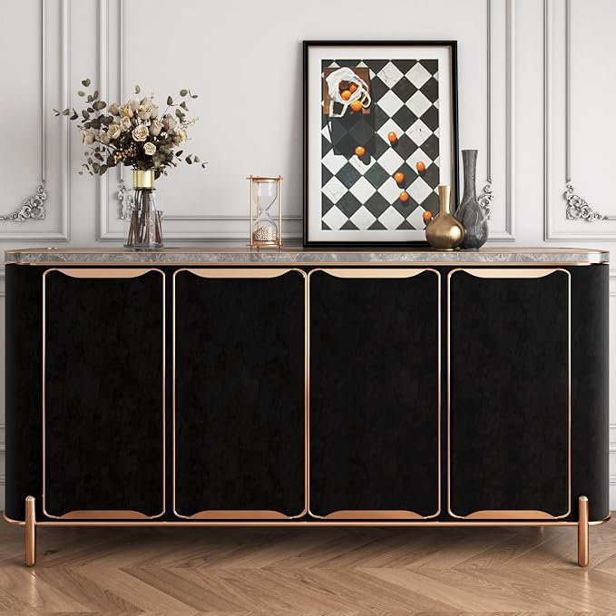 YENHOME Black Velvet Textured Peel and Stick Wallpaper Vintage Crinkle Velvet - Image 3
