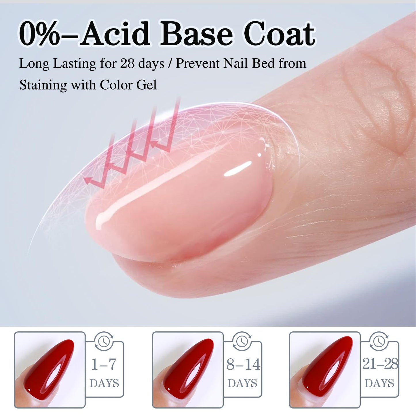 Double Rhythm 2 Pcs 15ML No Wipe Gel Top Coat and Base Coat Set Clear Glossy Gel Polish Kit Soak Off LED (Base and Top Coat)