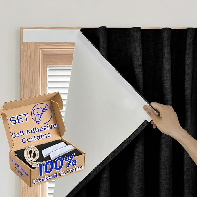 Removable 100% Blackout Shade by Sovtfides