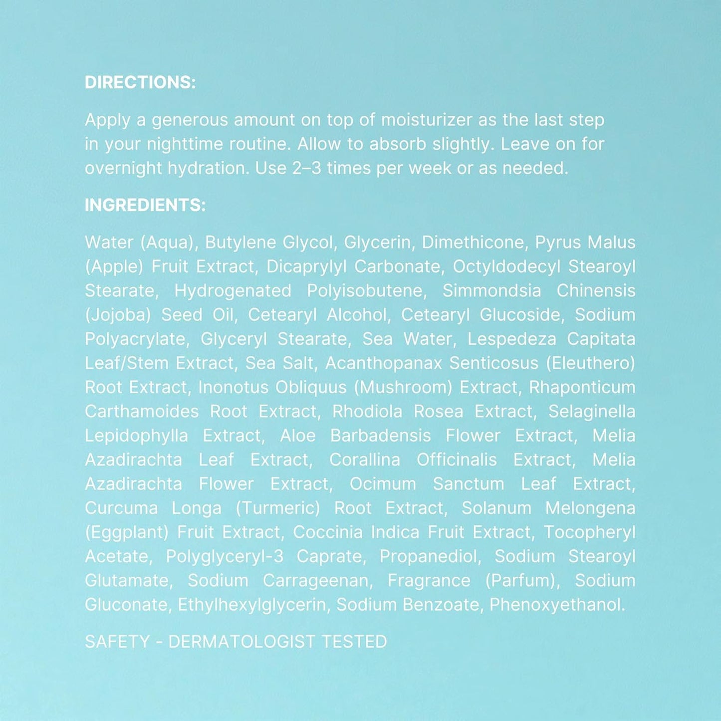 NuSkin NUTRICENTIALS Pillow Glow Sleeping Mask | Overnight Hydration | Bioadaptive Botanical Complex | Red Algae | Apple Extract | Deep Sea Water | Skin Glowing & Pore Minimizing | 2.5 Fl Oz | 1 Pack