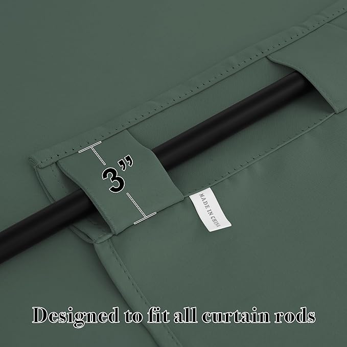 RYB HOME Blackout Curtains 45 inches Long - Image 5