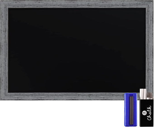 HBCY Creations Rustic Grey Wooden Magnetic Wall Chalkboard, Extra Large Size by HBCYCreations