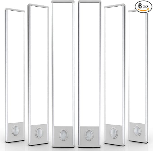 6 Pack Under Cabinet Lights Wireless, 68 LED Motion Sensor Light Indoor by AVEVA