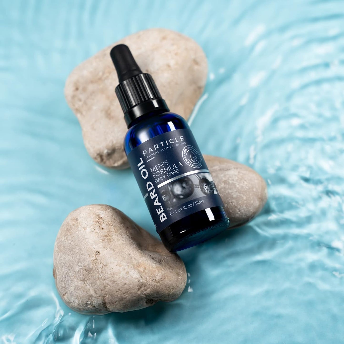 Particle Beard Oil - Soft and Itch-Free Formula with 6 Natural Oils, Argan Oil to Soften, Groom and Soothe Dry Skin (1 Oz)