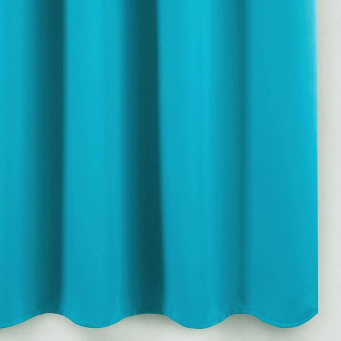 LEMOMO Blackout Curtains 66 x 95 inch/Teal Curtains Set of 2 Panels/Thermal - Image 9