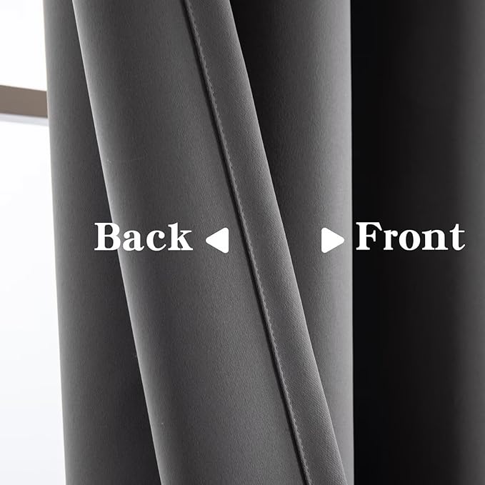 IGEMAEVE Blackout Curtains 84 Inch Length 2 Panels Set, Grommet Energy Saving - Image 3