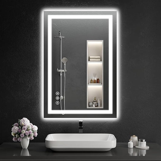 26"x38" LED Bathroom Mirror by WISSMILESHOME