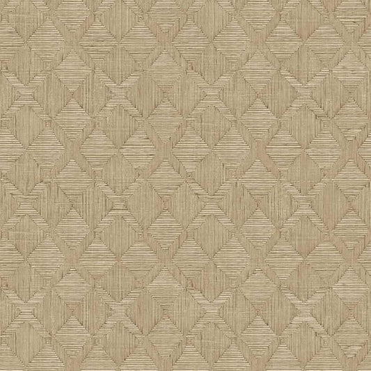 Tempaper x Jeremiah Brent Cream Textured Hoffmann Faux Sisal Removable Peel and by TempaperCo