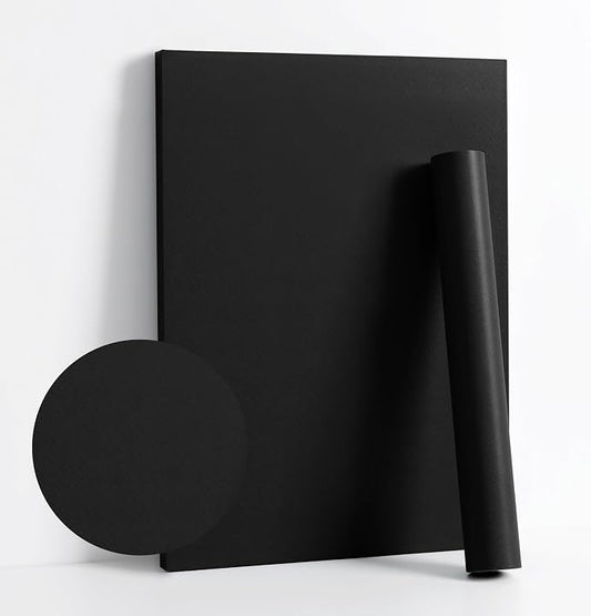 Dimoon 78.7''x17.7'' Black Peel and Stick Wallpaper Contact Paper Modern Self by DIYYOURMOON