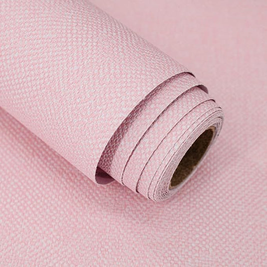 Pink Grasscloth Peel and Stick Wallpaper Textured Contact Paper 15.7inch x by lenify