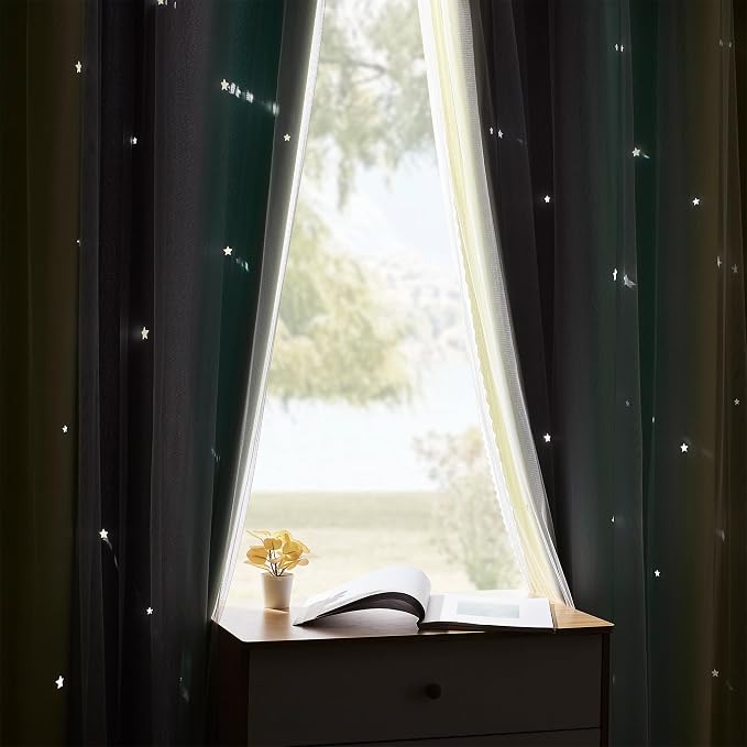 XiDi Yellow & Rainbow Curtains for Kids & Girls Room - Image 9