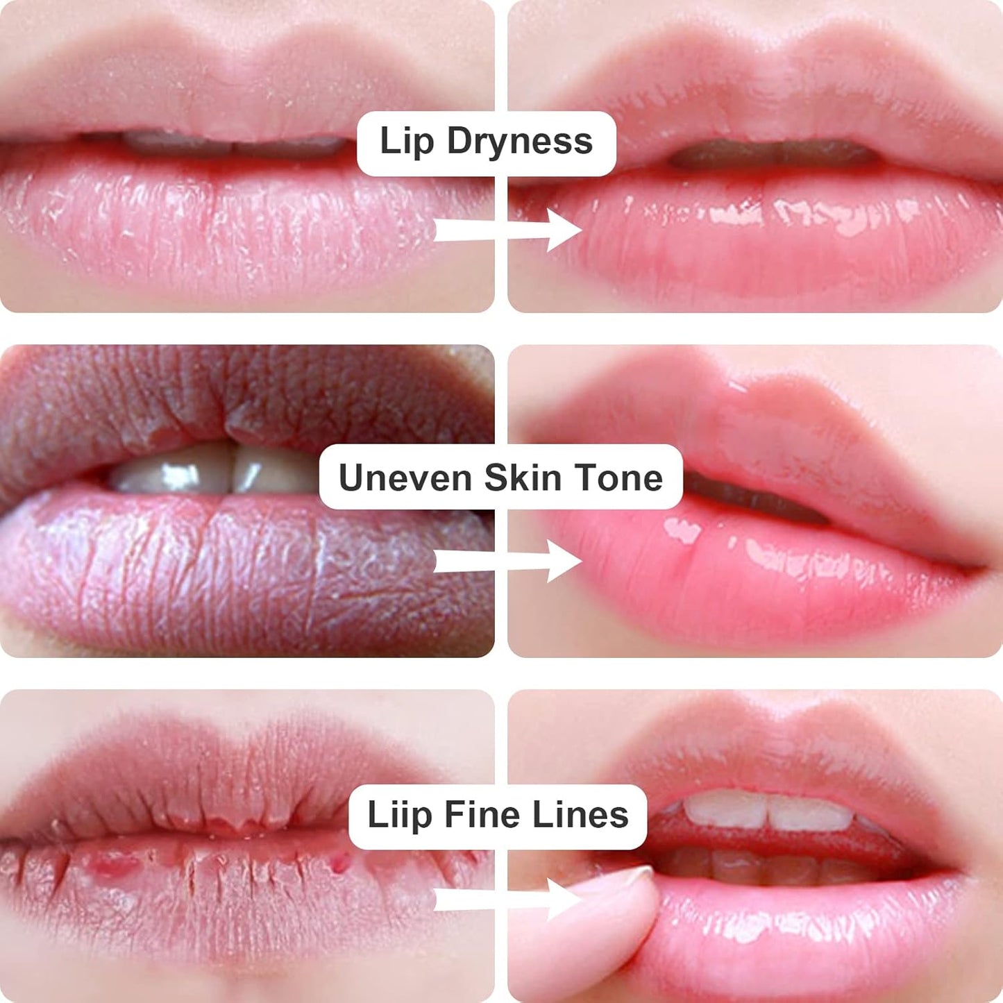 Permotary 30 Pieces Gel Collagen Lip Mask Crystal Lip Pads For Moisturizing, Anti-Wrinkle, Anti-Aging, Firms & Hydrates Lips,Pink