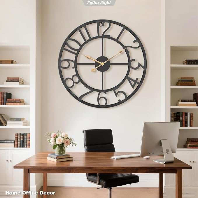 Pytha Sight 30 Inch Extra Large Giant Wall Clock, Oversized Round Silent - Image 7