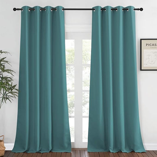 NICETOWN Bedroom Curtain Room Darkening Drapery 102 inches Length by NICETOWN