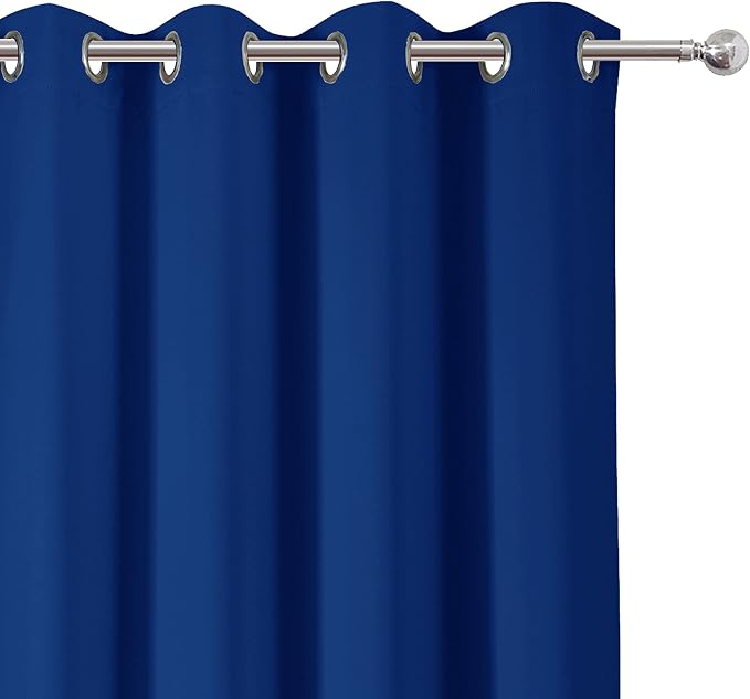 LEMOMO Blackout Curtains 52 x 84 inch/Royal Blue Curtains Set of 2 - Image 7