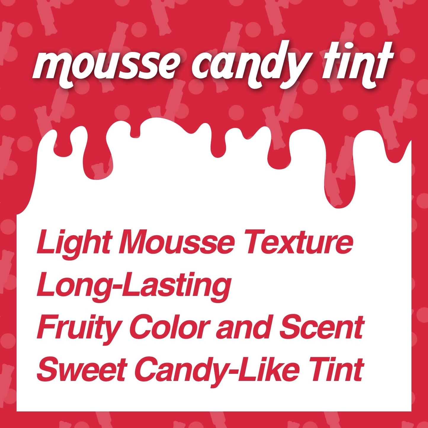 THESAEM Saemmul Mousse Candy Tint #2 Strawberry Mousse - High Pigment Matte Finish Long Lasting Lip Stain with Honey Extracts to Hydrate Lips - Weightless & Smudge-Proof, 0.3 fl.oz.
