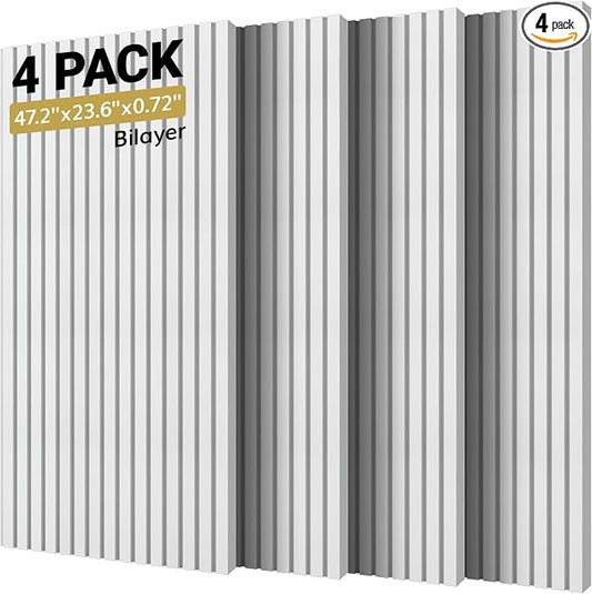 TONOR Dual-Layer Thickened Acoustic Wall Panels Self Adhesive, 4 Pack by TONOR