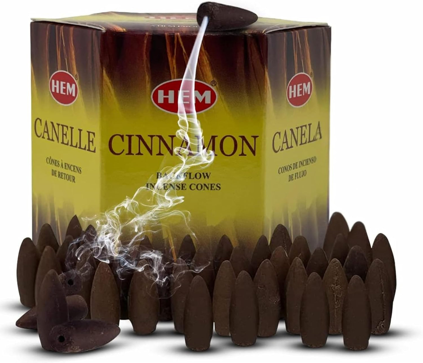 Cinnamon Backflow Incense Cones for Waterfall Aromatic Smoke Fountain Haze Falls