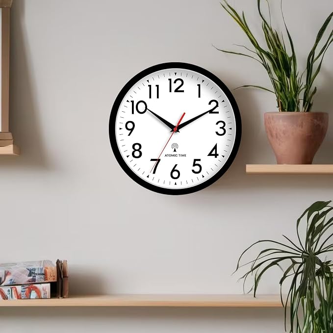 DAXSMY Atomic Wall Clock Analog 12 Inch Battery Operated Modern Decorative - Image 4