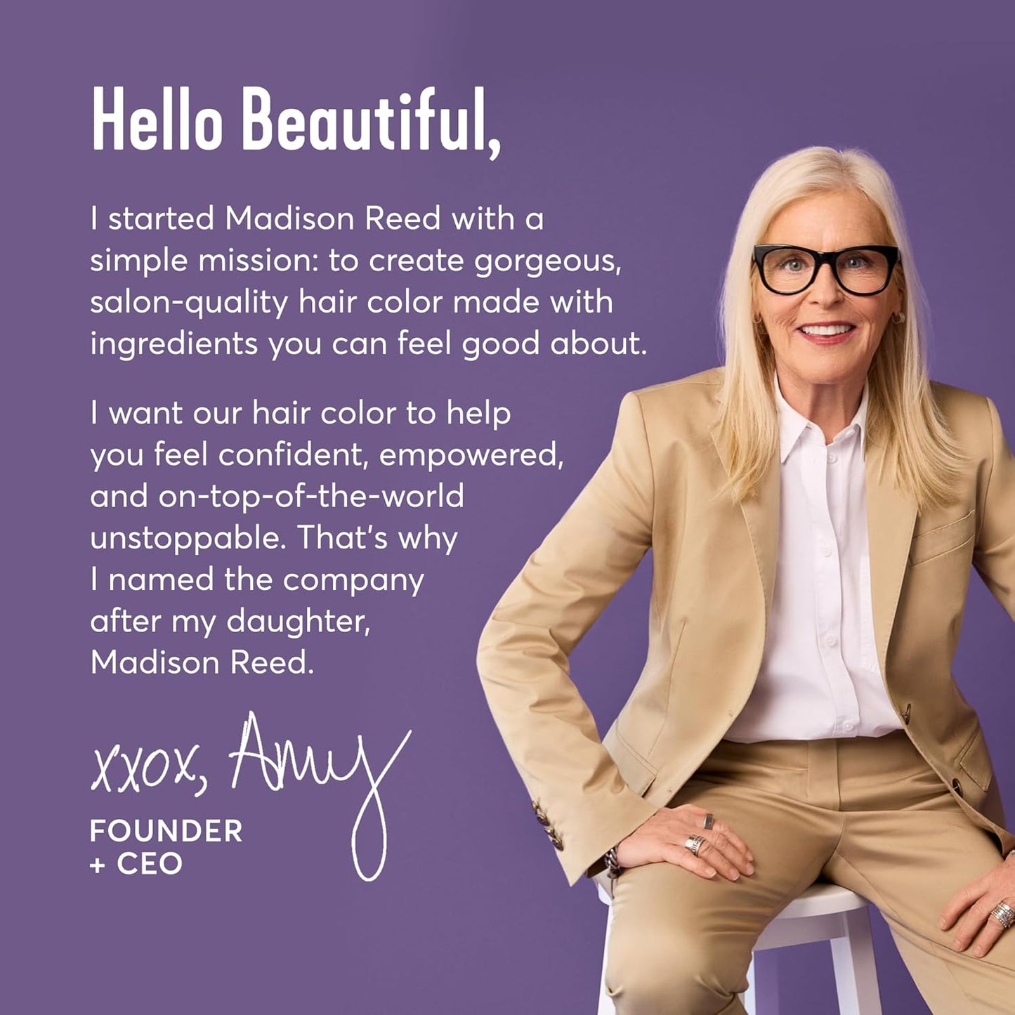 Madison Reed Radiant Hair Color Kit | 7NA Light Ash Brown with Cool Smoky Undertones (Arezzo Brown) for 100% Gray Hair Coverage | Dimensional Permanent Hair Dye | PPD-Free & Ammonia-Free | 2 Pack