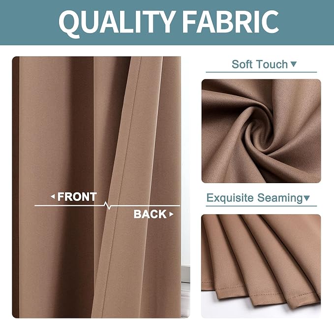 ChrisDowa Blackout Curtains 102 Inches Long - Image 3