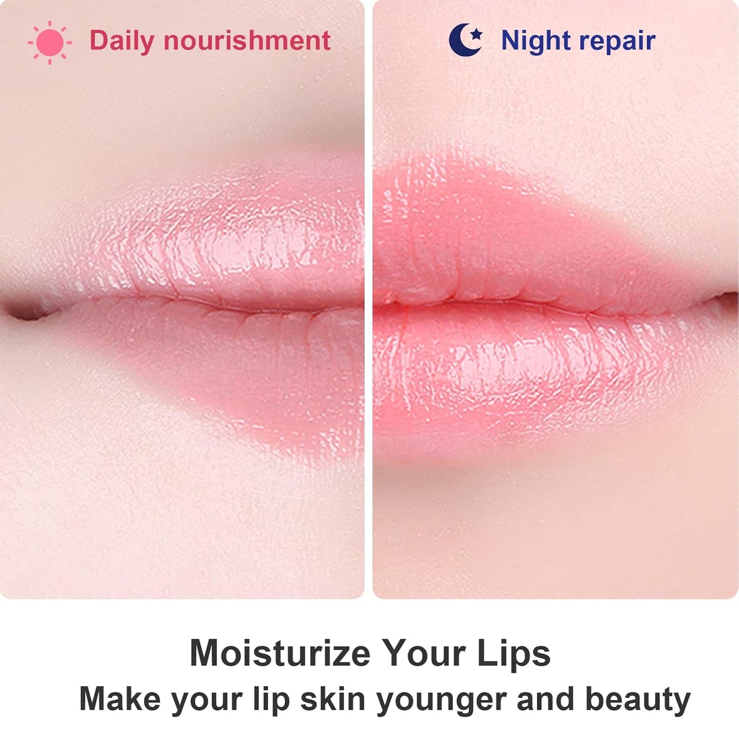 Permotary 30 Pieces Gel Collagen Lip Mask Crystal Lip Pads For Moisturizing, Anti-Wrinkle, Anti-Aging, Firms & Hydrates Lips,Pink