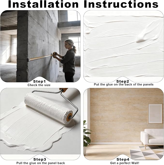 3D Wall Panels - 1PCS 7.9"x11.8" Faux Stone Wall Covering - MCM Modified Clay - Image 6