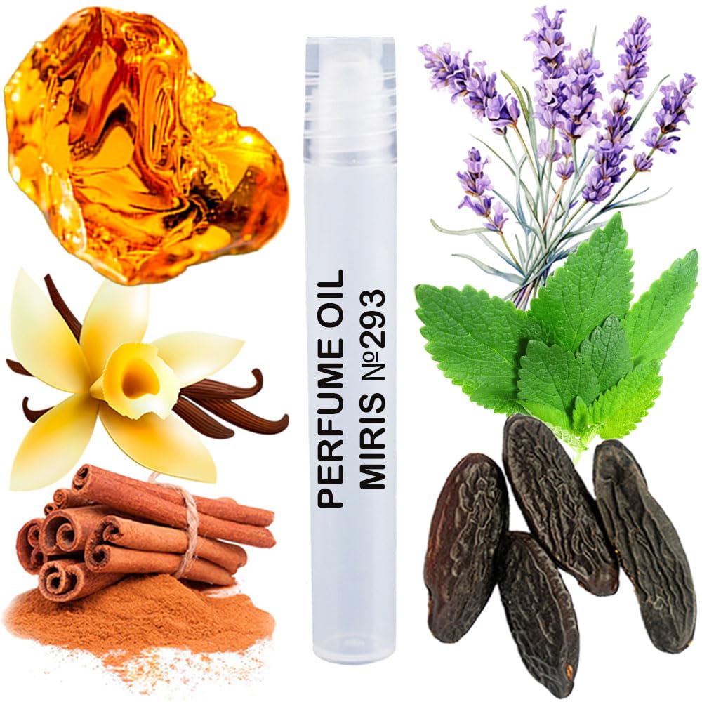 MIRIS Perfume Oil No. 293, Inspired by Le Male, Long-Lasting Men Roll-On, Rollerball 0.34 Fl Oz / 10 ml