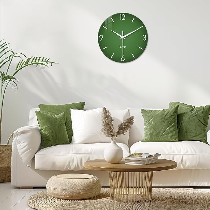 XFM Modern Wall Clock 14 Inch Silent Non-Ticking Wall Clocks Battery Operated - Image 2