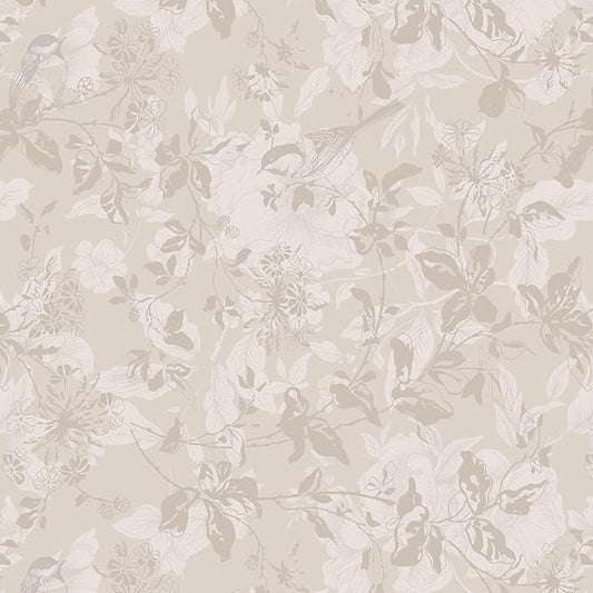 Heroad Beige Brown Wallpaper Floral Wallpaper Peel and Stick Boho Contact Paper by HeroadBrand