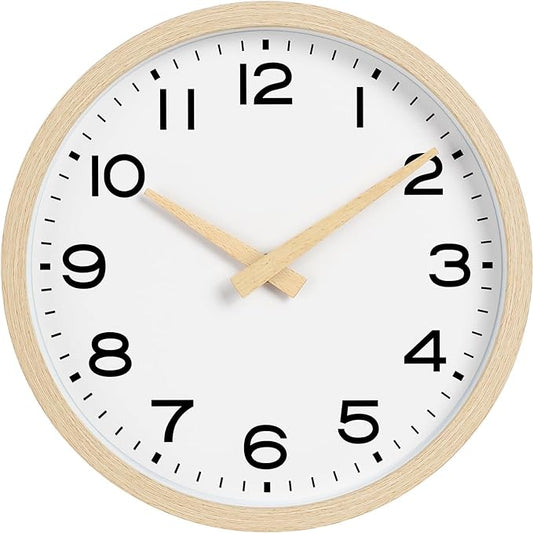 AKCISOT Wall Clock, Boho Kitchen 10 Inch Wall Clocks Battery Operated Non by Akcisot
