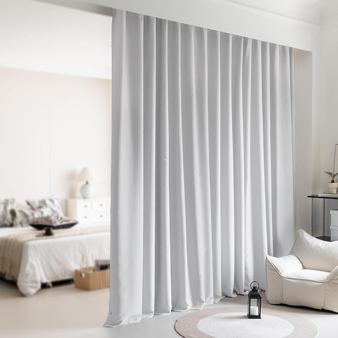 Wall to Wall Room Divider Curtains by KNEOQIT