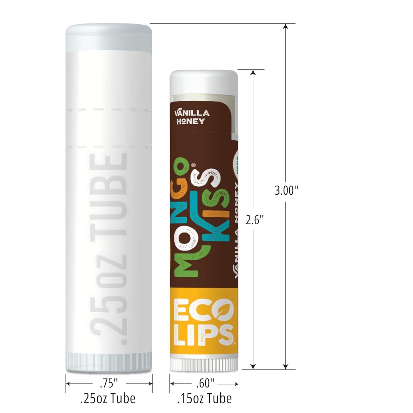 Mongo Kiss USDA Organic Lip Balm Set 8-pack (0.15 oz. each) with Mongongo Oil & Cocoa Butter to Moisturize Chapped Lips | Made in USA by Eco Lips (Variety)