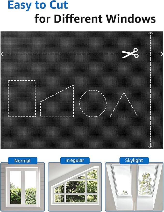 Sumobaby Blackout Curtains for Bedroom 61"x100" Portable No Drill Black Out - Image 4