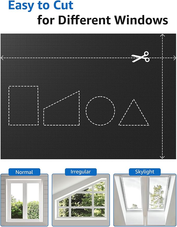 Sumobaby Blackout Curtains for Bedroom 70"x100" Portable No Drill Black Out - Image 5