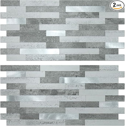 AULIGET 2 Sheets Faux Stone Peel and Stick Backsplash by AULIGET