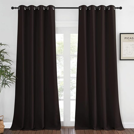 NICETOWN Bedroom Curtain Room Darkening Drapery 102 inches Length by NICETOWN