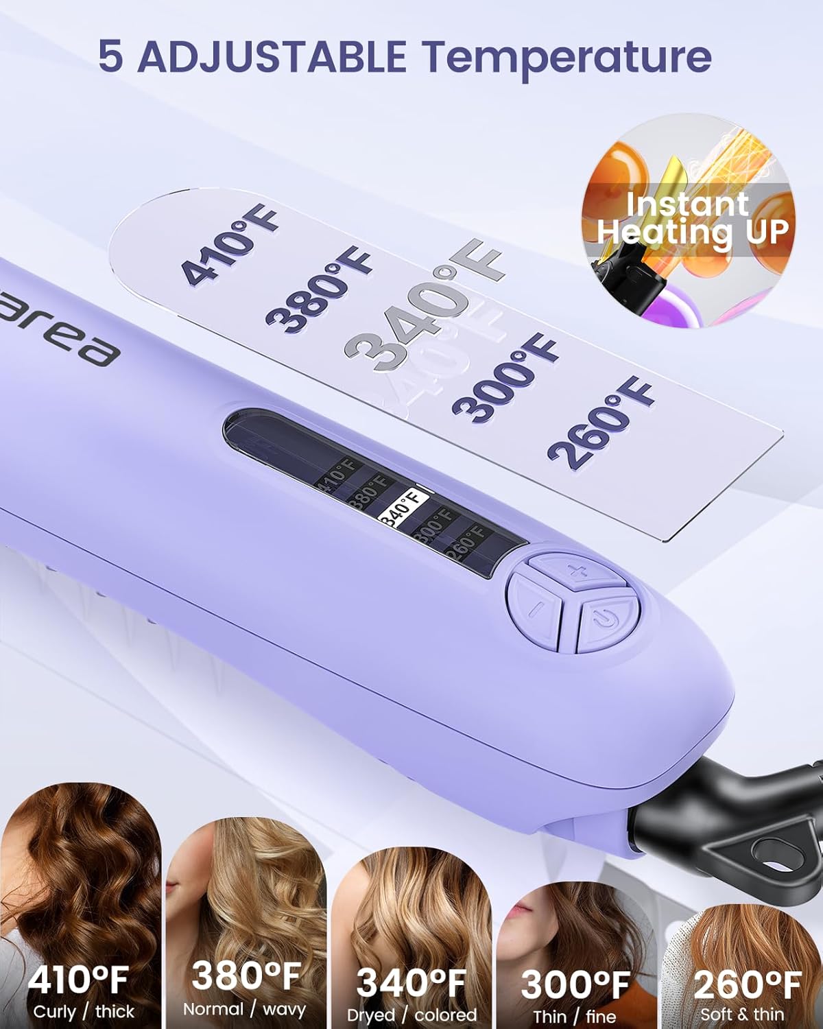 Ceramic Rotating Curling Iron, 3 in1 Self-Rotating Curler with Interchangeable Barrels (0.75" 1" 1.25") for Multiple Hairstyles, Fast Heat-Up Auto Curling Wand, Dual Voltage, Adjustable Temp