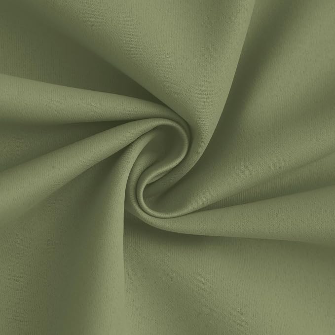 Yakamok 100% Blackout Curtain Panels 84 inches Cold and Light Blocking Drapes - Image 3
