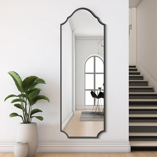 WallBeyond Arched Full Length Mirror Wall Mounted, Living Room, Hanging or by WallBeyond