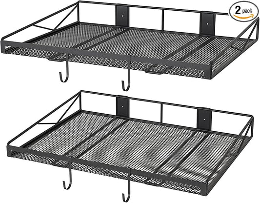 2 Pack Garage Wall Shelf, Garage Wall Mounted Shelving, Heavy Duty Floating by Riciakik