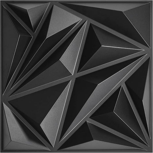STICKGOO Black 3D Wall Panels for Interior Wall Decor, 33 Pack by STICKGOO