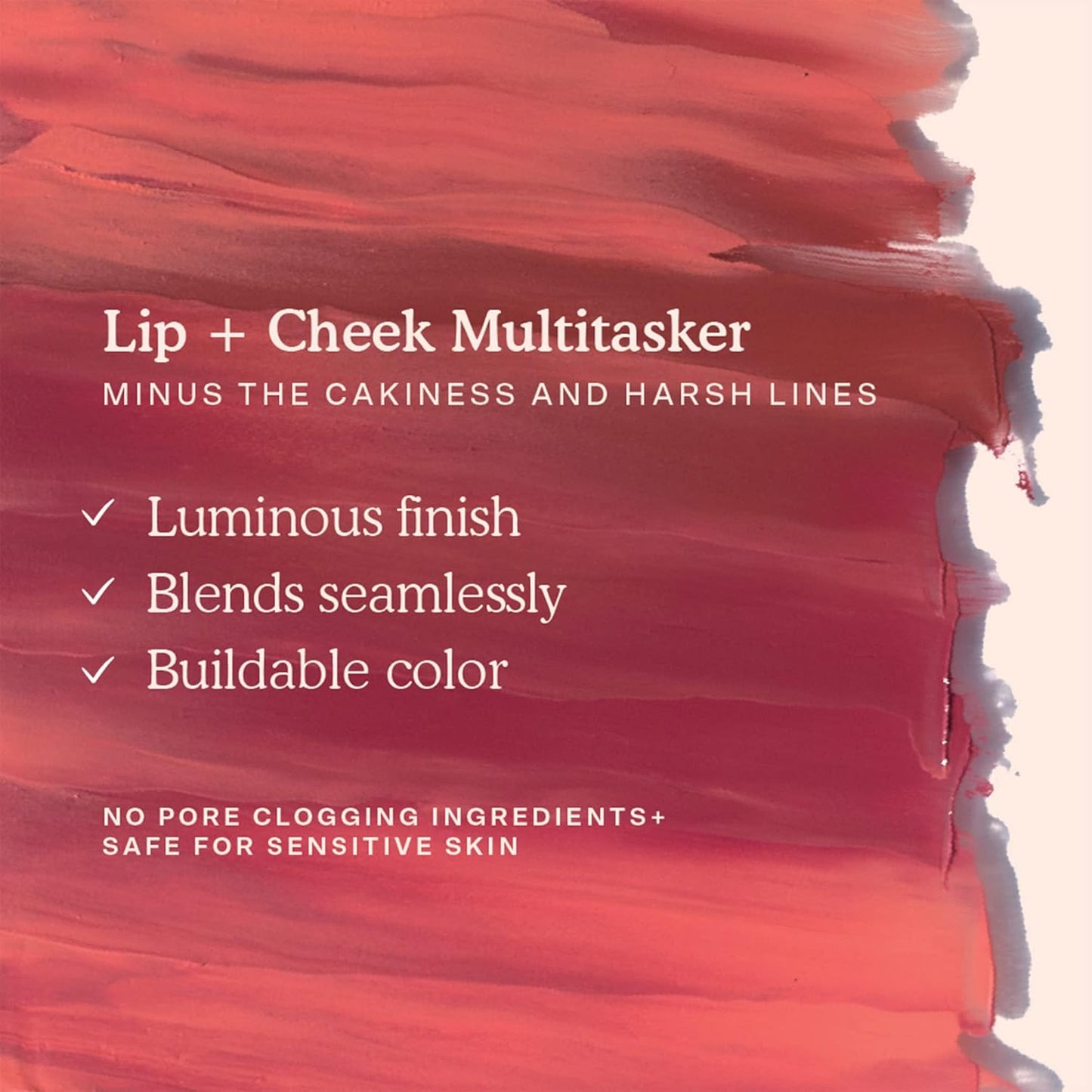 Tower 28 Beauty BeachPlease Cream Blush for Cheeks and Lips - Multi-Purpose Lip and Cheek Tint in Mauve Blush - for Sensitive Skin – Color OFFICE HOUR, Luminous Finish