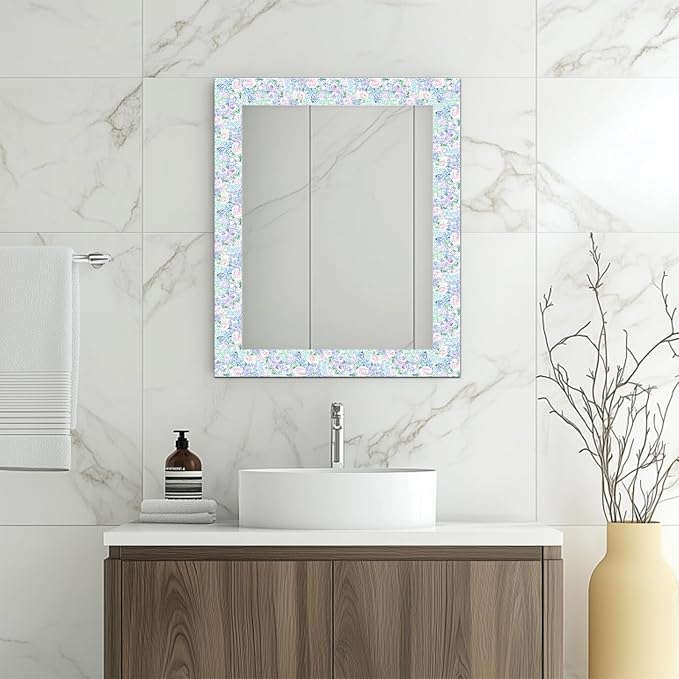 HOMETITUTE Wallpaper Border Peel and Stick Wall Border Pastel Floral Garden - Image 6