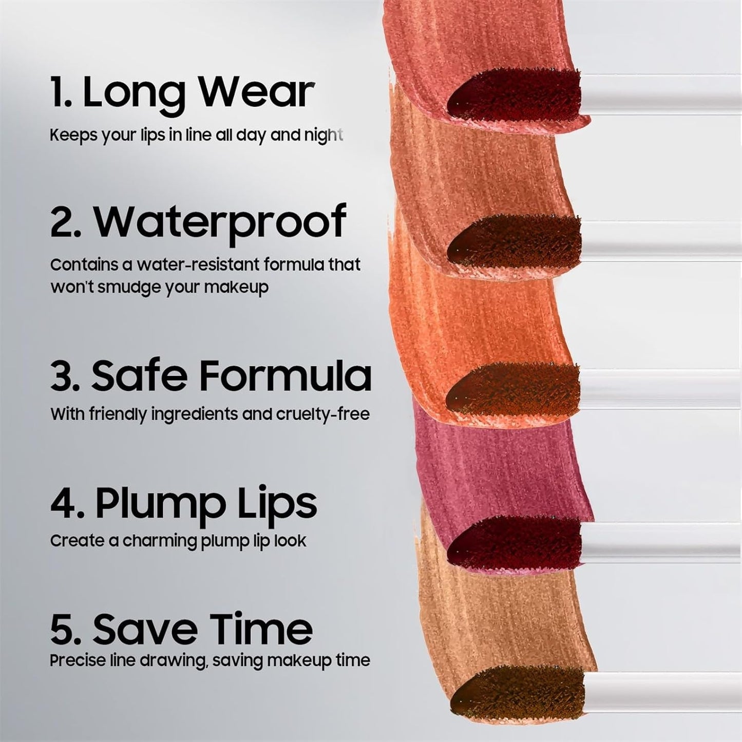 Lip Liner Stain Peel off - Waterproof & Long Lasting Peel Lip Stain Non-Stick Cup, Enhancing Complexion & Nourishing for All Skin Types, Create A Natural Lip Color (Nude, 1 Count)